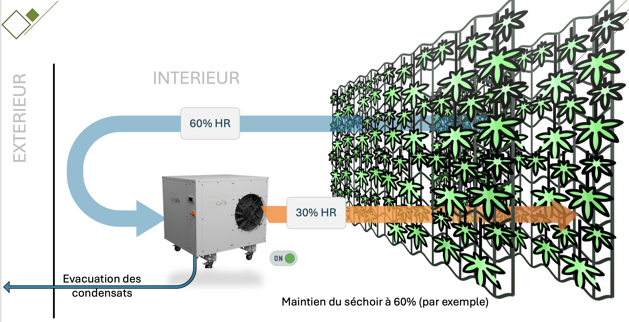 Schéma fonctionnel séchoir